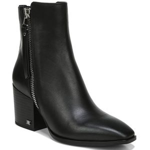 Sam Edelman Carlysle Booties - Black Leather